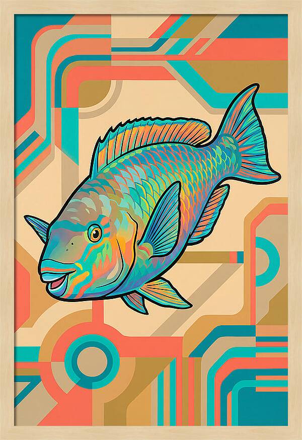 Parrotfish In Vibrant Colors