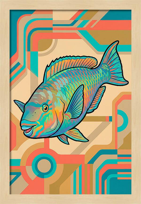 Parrotfish In Vibrant Colors