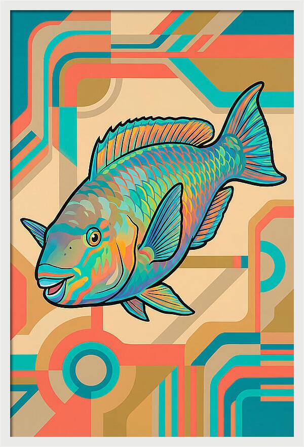 Parrotfish In Vibrant Colors