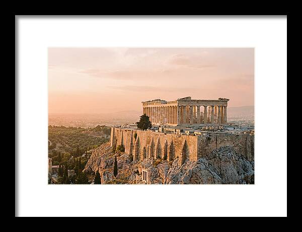 Parthenon At Dusk