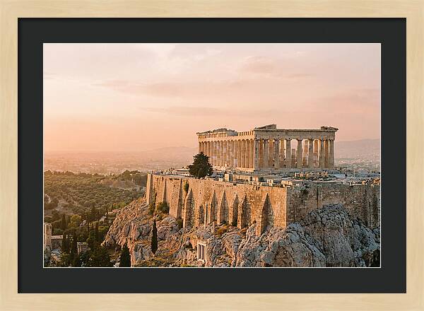 Parthenon At Dusk