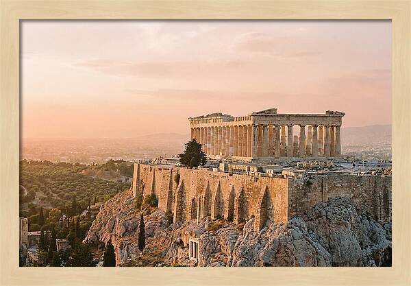 Parthenon At Dusk