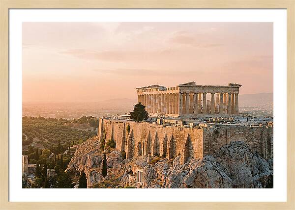 Parthenon At Dusk