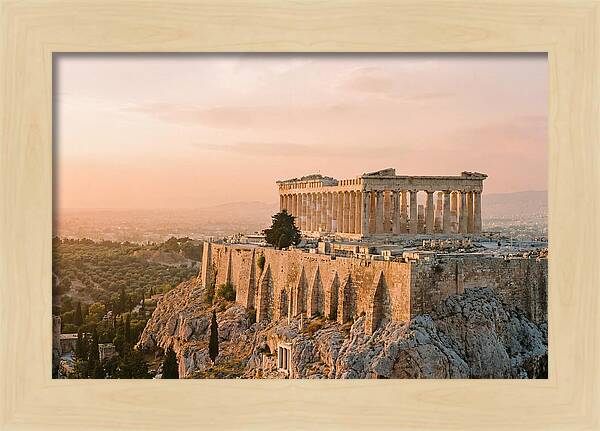 Parthenon At Dusk