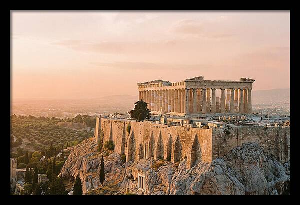 Parthenon At Dusk
