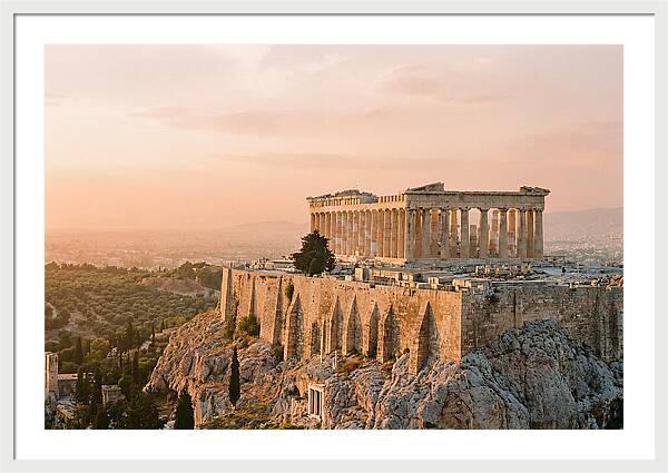 Parthenon At Dusk