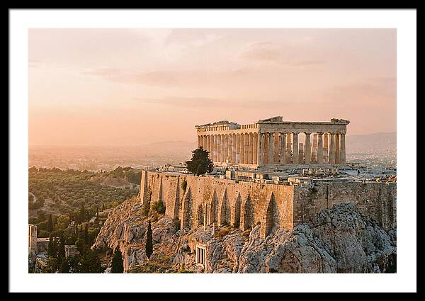 Parthenon At Dusk