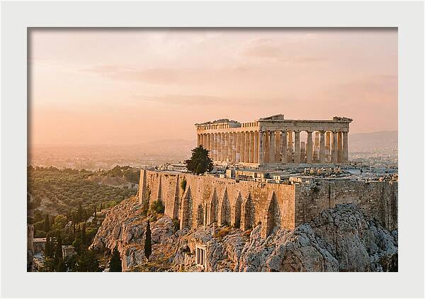 Parthenon At Dusk