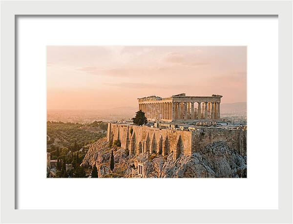 Parthenon At Dusk