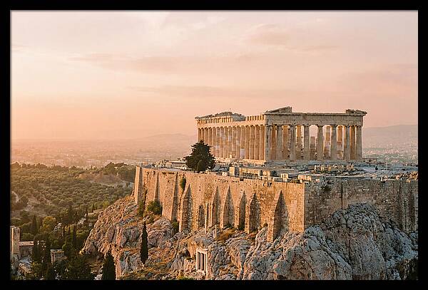 Parthenon At Dusk