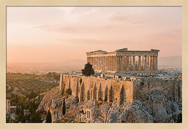 Parthenon At Dusk