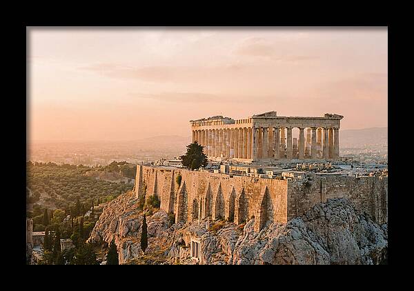 Parthenon At Dusk