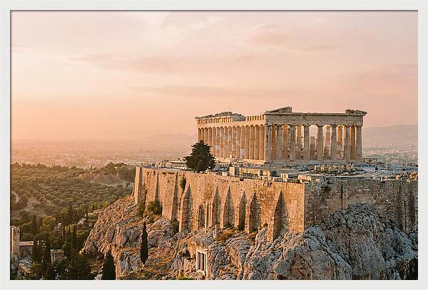 Parthenon At Dusk