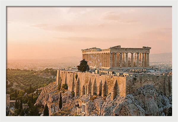 Parthenon At Dusk