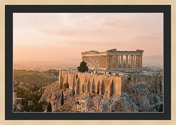 Parthenon At Dusk