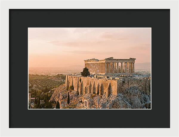 Parthenon At Dusk