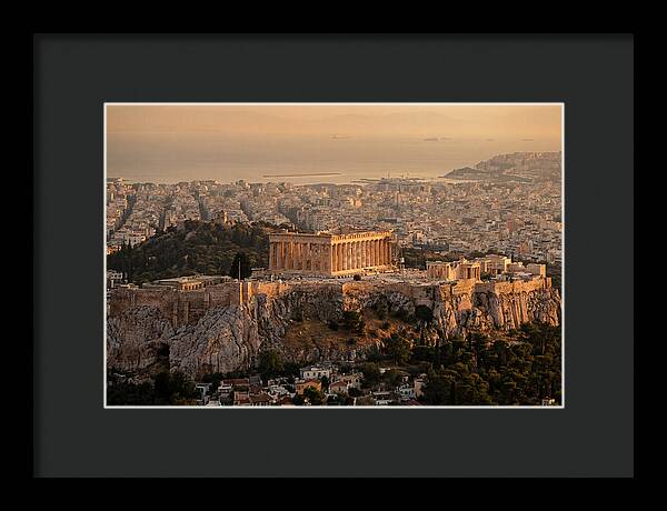 Parthenon At Sunset Over Athens
