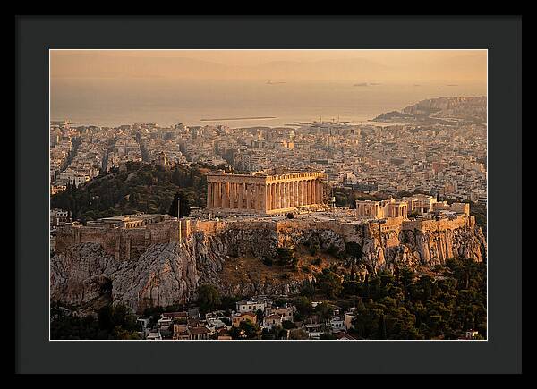 Parthenon At Sunset Over Athens