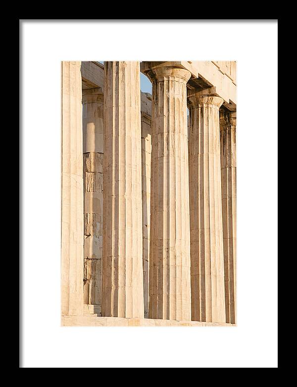 Parthenon Columns In Warm Light