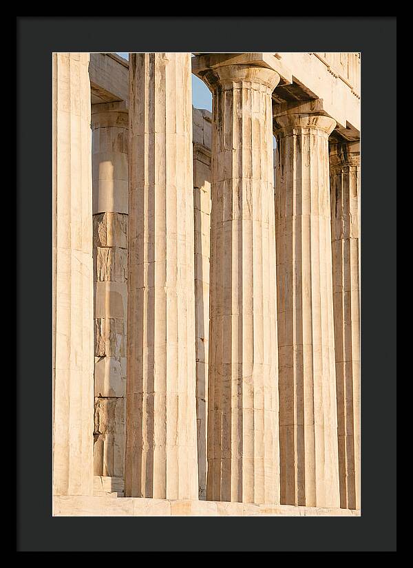 Parthenon Columns In Warm Light
