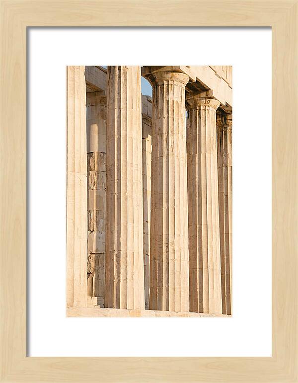Parthenon Columns In Warm Light