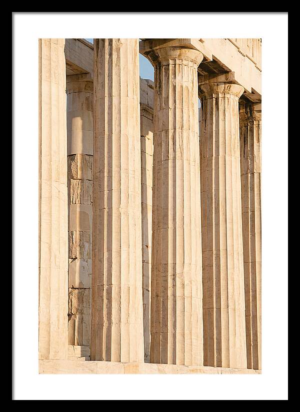 Parthenon Columns In Warm Light