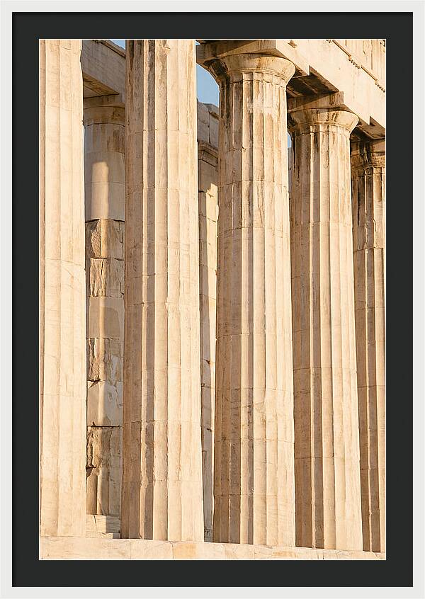 Parthenon Columns In Warm Light