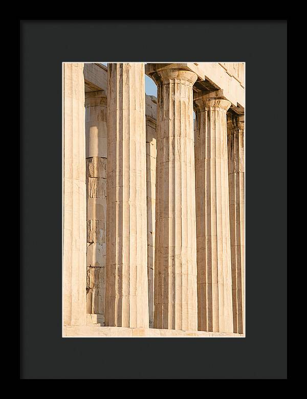 Parthenon Columns In Warm Light