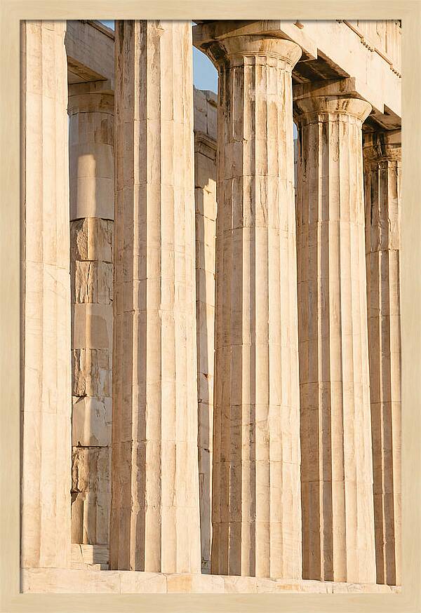 Parthenon Columns In Warm Light