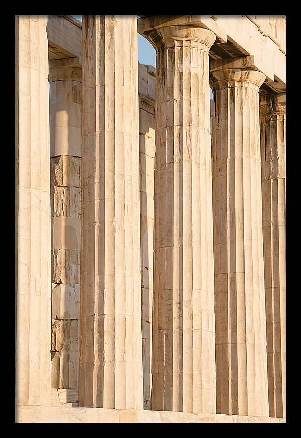Parthenon Columns In Warm Light