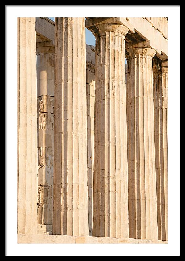 Parthenon Columns In Warm Light