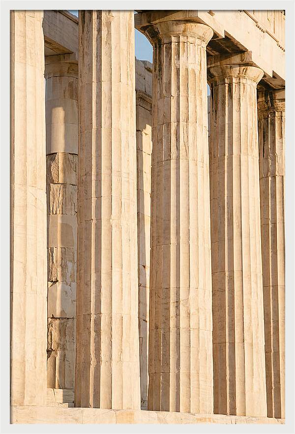 Parthenon Columns In Warm Light