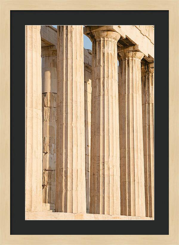 Parthenon Columns In Warm Light