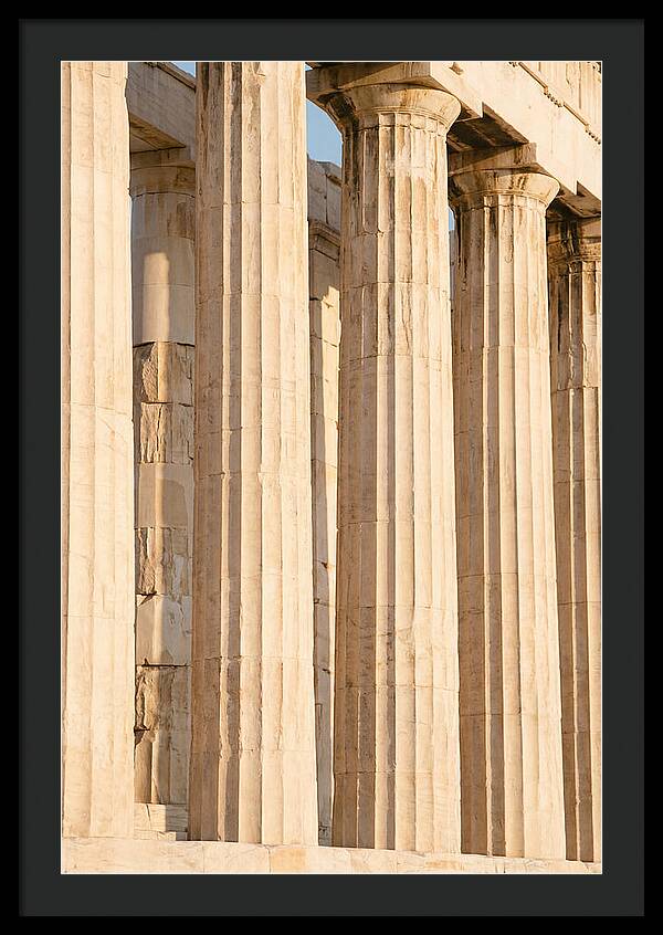 Parthenon Columns In Warm Light