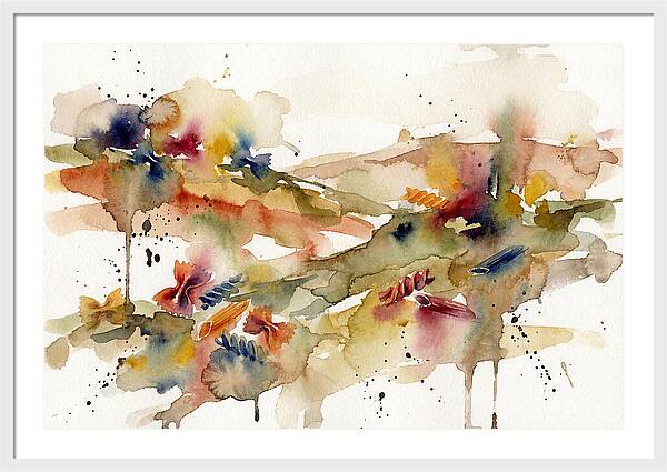 Pasta Landscape Watercolor
