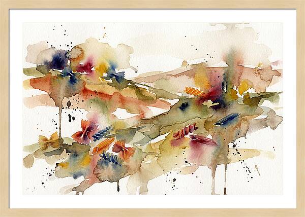 Pasta Landscape Watercolor