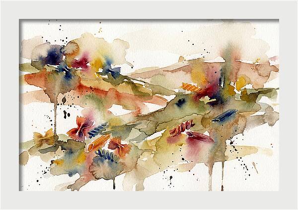 Pasta Landscape Watercolor