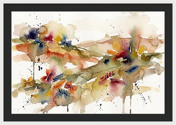Pasta Landscape Watercolor