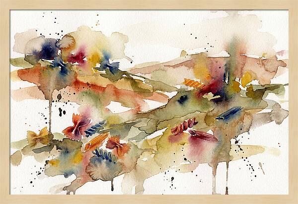 Pasta Landscape Watercolor