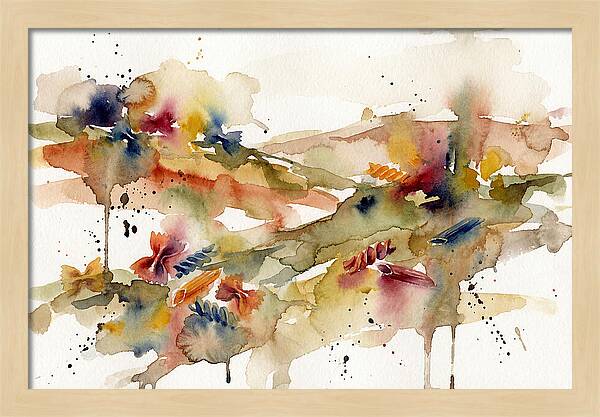 Pasta Landscape Watercolor