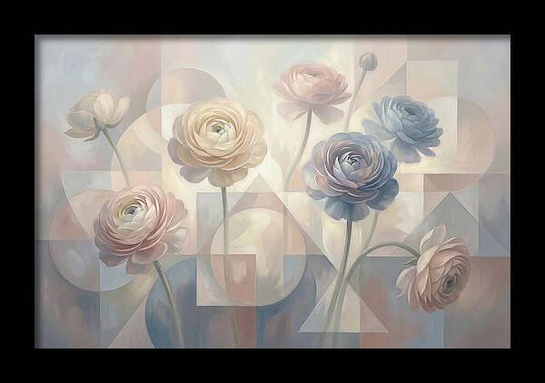 Pastel Ranunculus Blooms