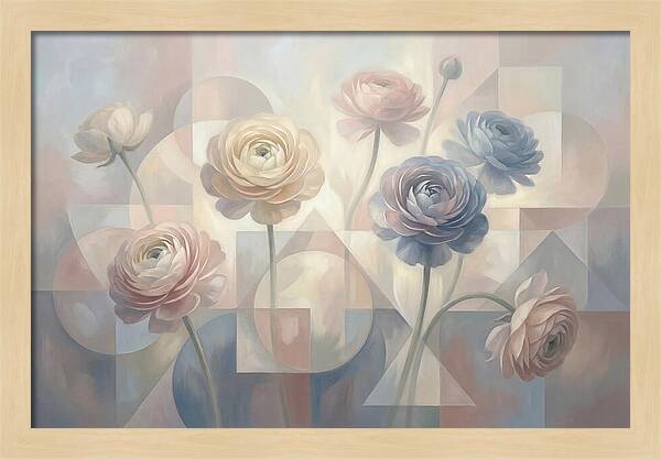 Pastel Ranunculus Blooms