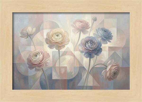 Pastel Ranunculus Blooms