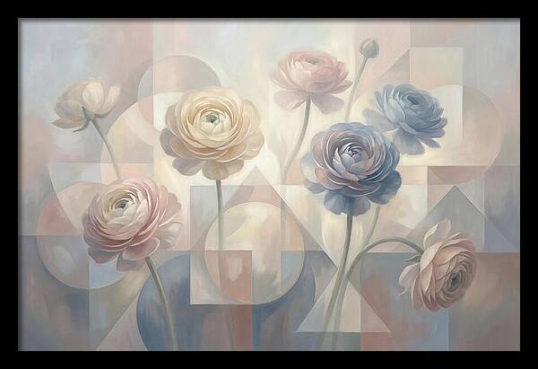 Pastel Ranunculus Blooms