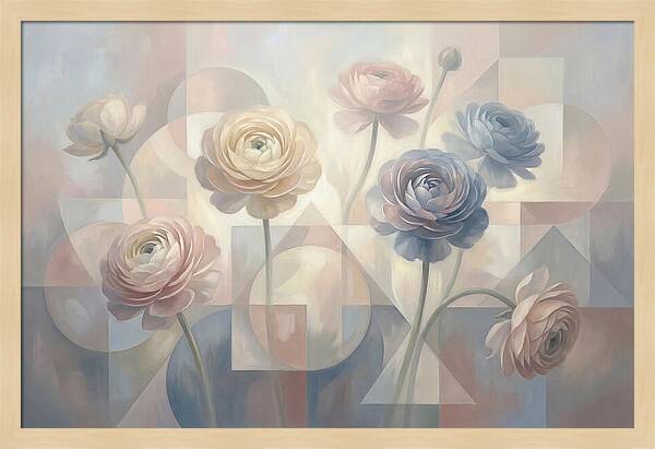 Pastel Ranunculus Blooms