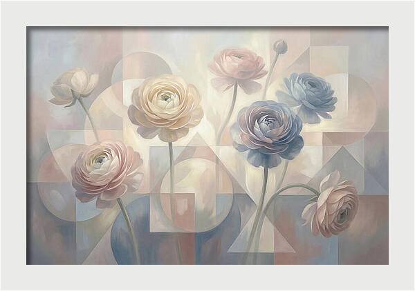 Pastel Ranunculus Blooms