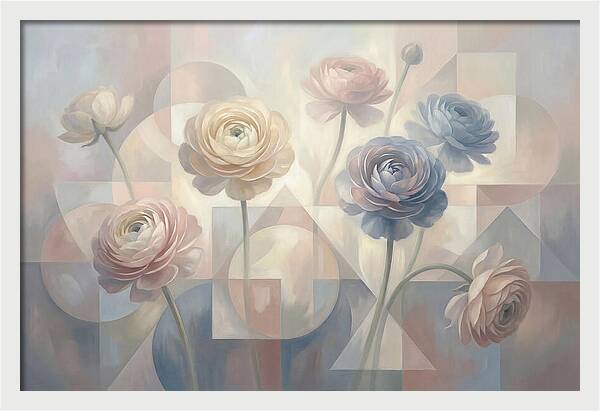 Pastel Ranunculus Blooms