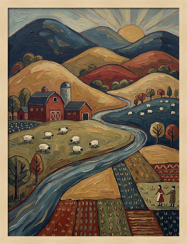 Pastoral Harmony In Nature
