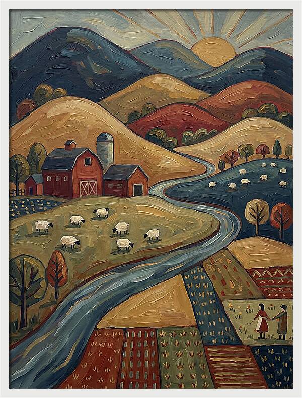 Pastoral Harmony In Nature