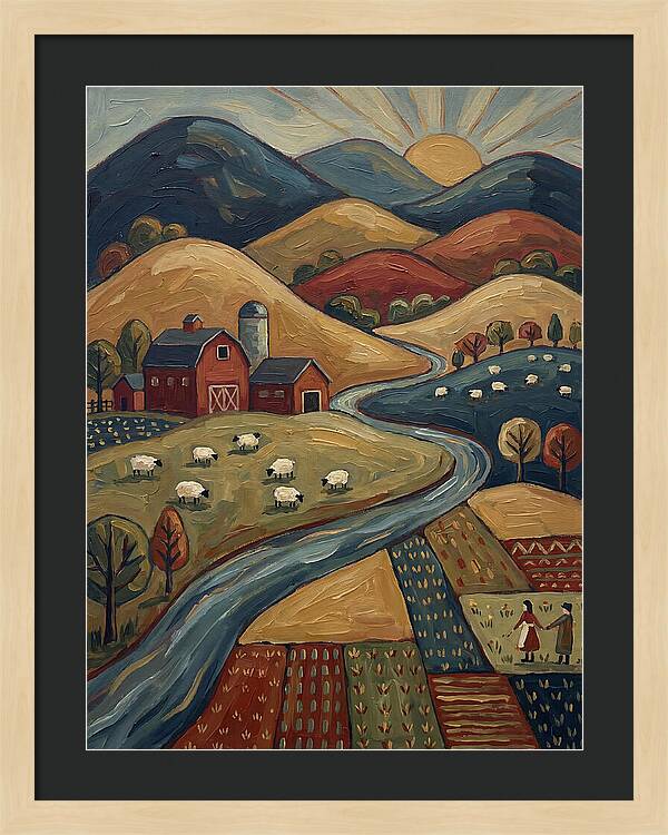 Pastoral Harmony In Nature